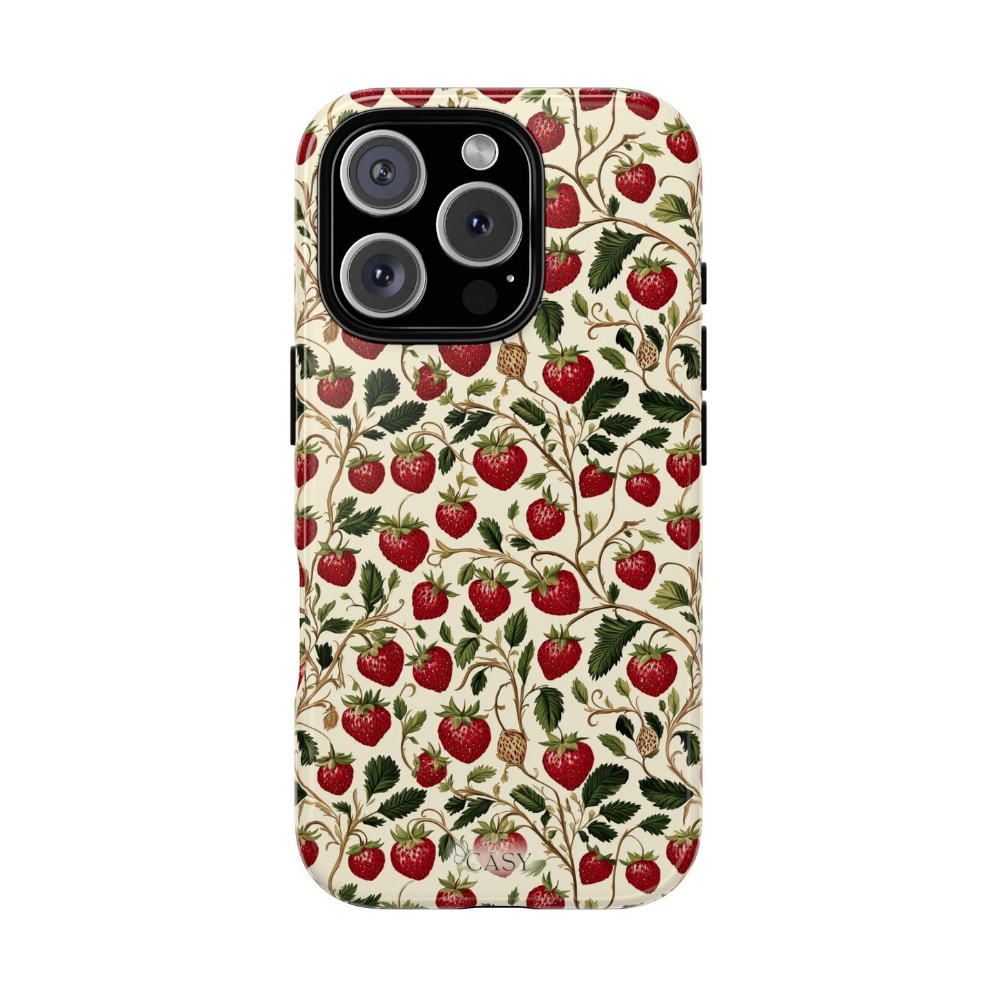 Enchanted Strawberry Patch iPhone Case