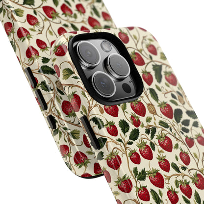 Enchanted Strawberry Patch iPhone Case
