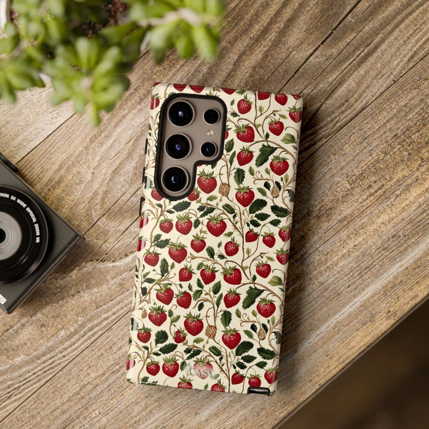 Enchanted Strawberry Patch Samsung Phone Case