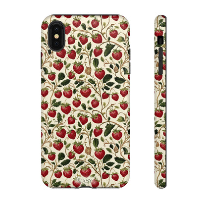 Enchanted Strawberry Patch iPhone Case