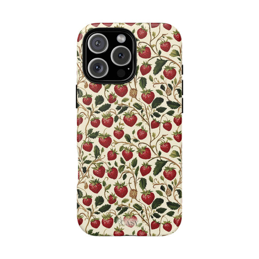 Enchanted Strawberry Patch iPhone Case