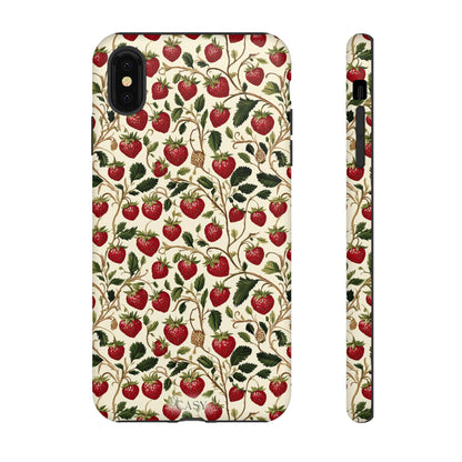 Enchanted Strawberry Patch iPhone Case