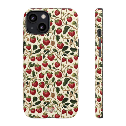 Enchanted Strawberry Patch iPhone Case