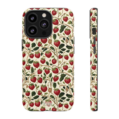 Enchanted Strawberry Patch iPhone Case